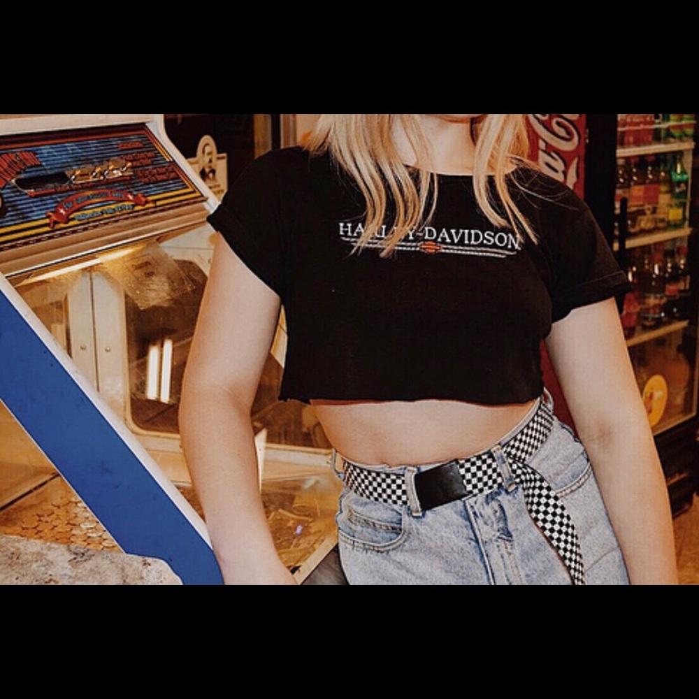 Vintage Harley Crop
